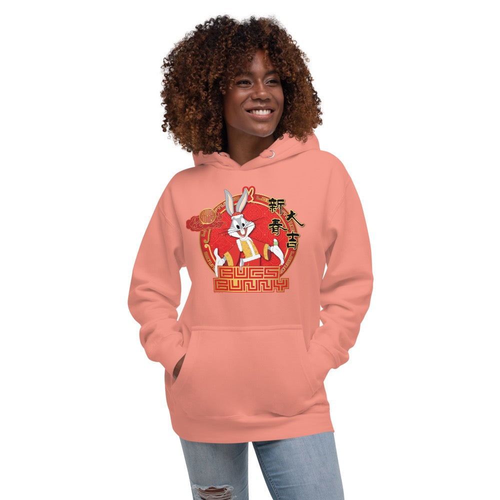 Looney Tunes Year of the Rabbit Emblem Unisex Premium Hoodie