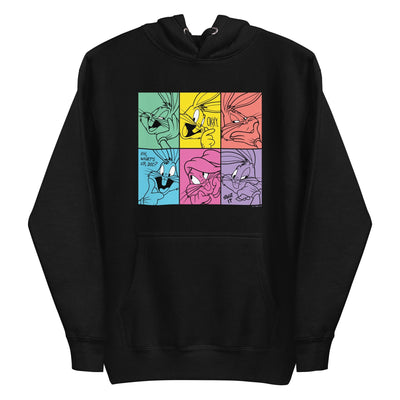 Looney Tunes Bugs Bunny Color Blocks Adult Hoodie