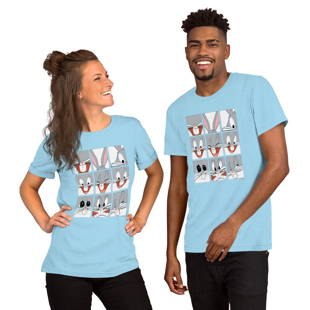 Looney Tunes Bugs Bunny Emotions Adult T-Shirt