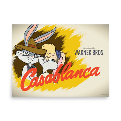 WB 100 Looney Tunes x Casablanca Premium Satin Poster