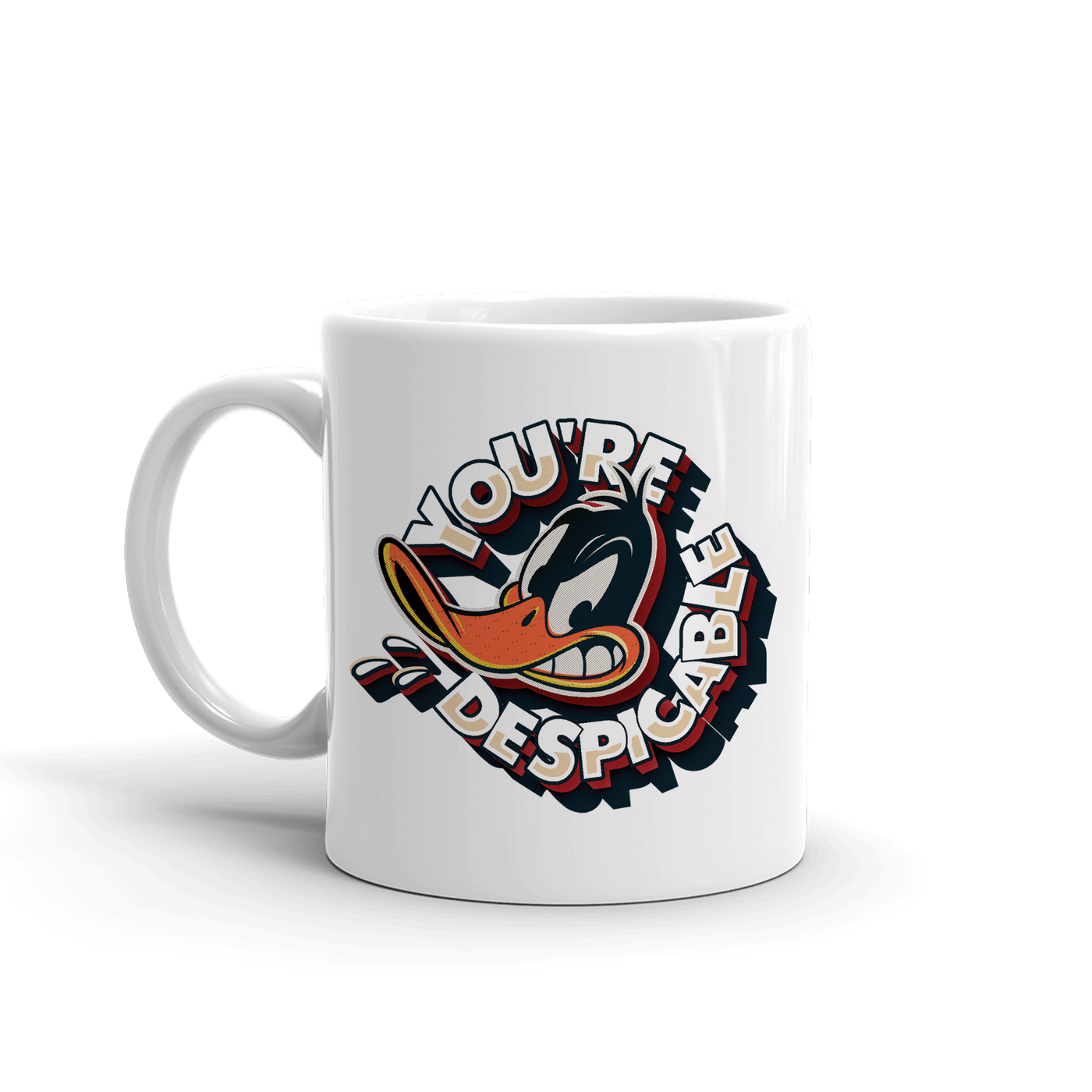 Looney Tunes Daffy Duck You're Despicable White Mug