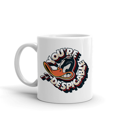 Looney Tunes Daffy Duck You're Despicable White Mug
