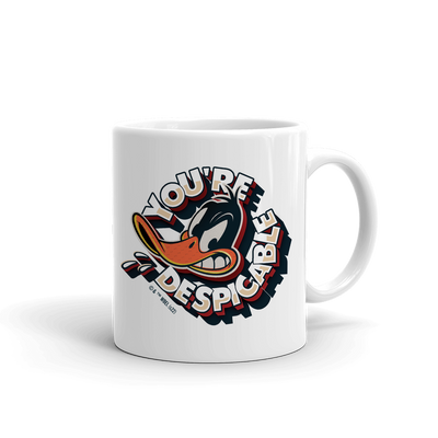 Looney Tunes Daffy Duck You're Despicable White Mug