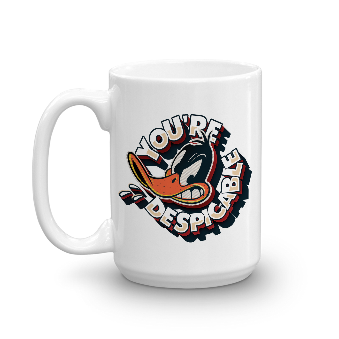 Looney Tunes Daffy Duck You're Despicable White Mug