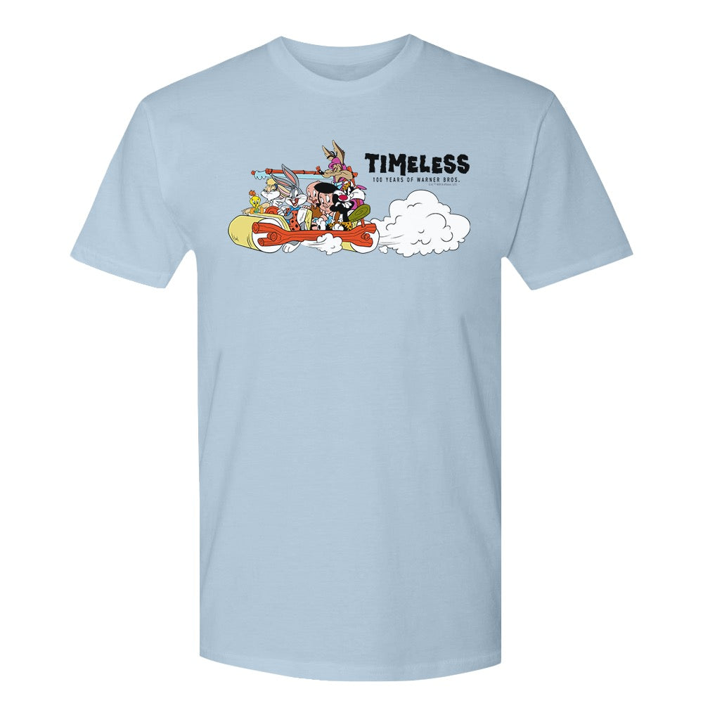 WB 100 Looney Tunes x The Flintstones Adult Short Sleeve T-Shirt