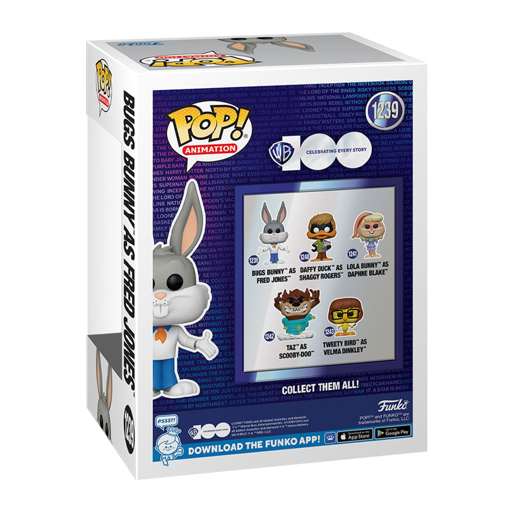 Funko Pop! WB 100 Anniversary Looney Tunes X Scooby-Doo - Bugs Bunny as Fred Jones