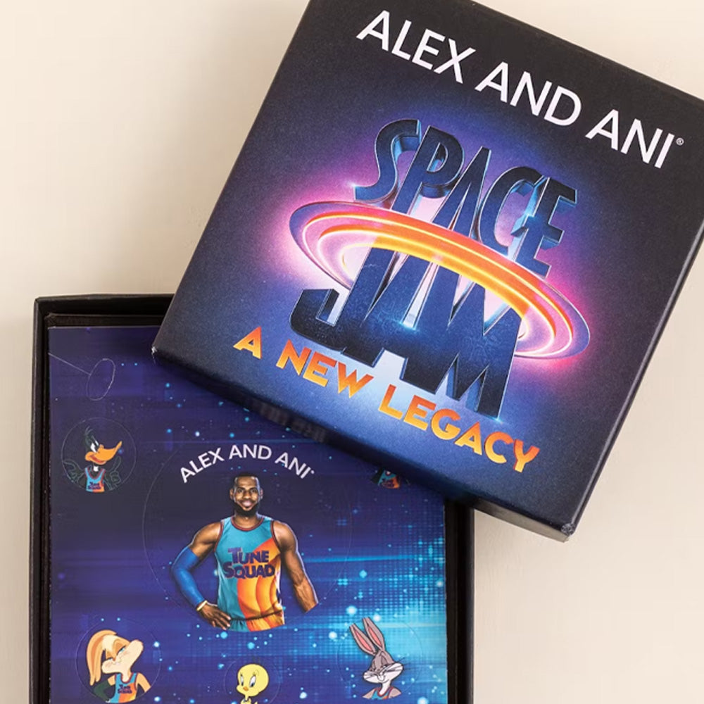 Looney Tunes Bugs and Lola Trio Charm Gold Bracelet