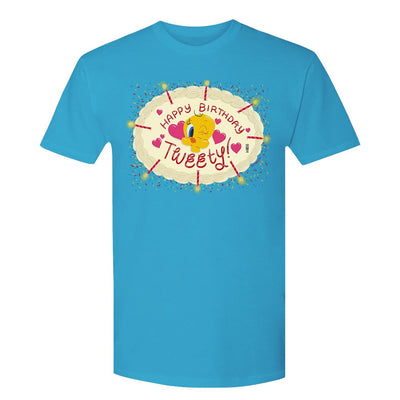 Looney Tunes Happy Birthday Tweety Adult Short Sleeve T-Shirt