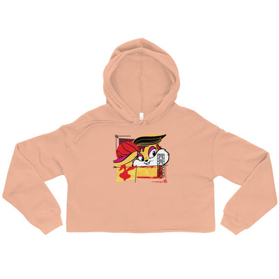 Looney Tunes Lola New Year Women's Fleece Crop Hooded Sweatshirt