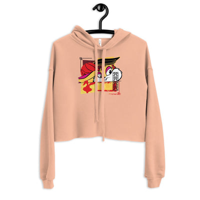 Looney Tunes Lola New Year Women's Fleece Crop Hooded Sweatshirt