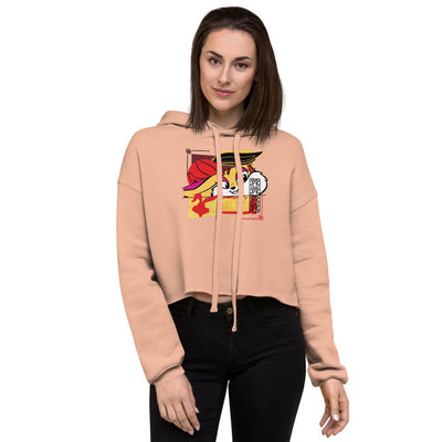 Looney Tunes Lola New Year Women's Fleece Crop Hooded Sweatshirt