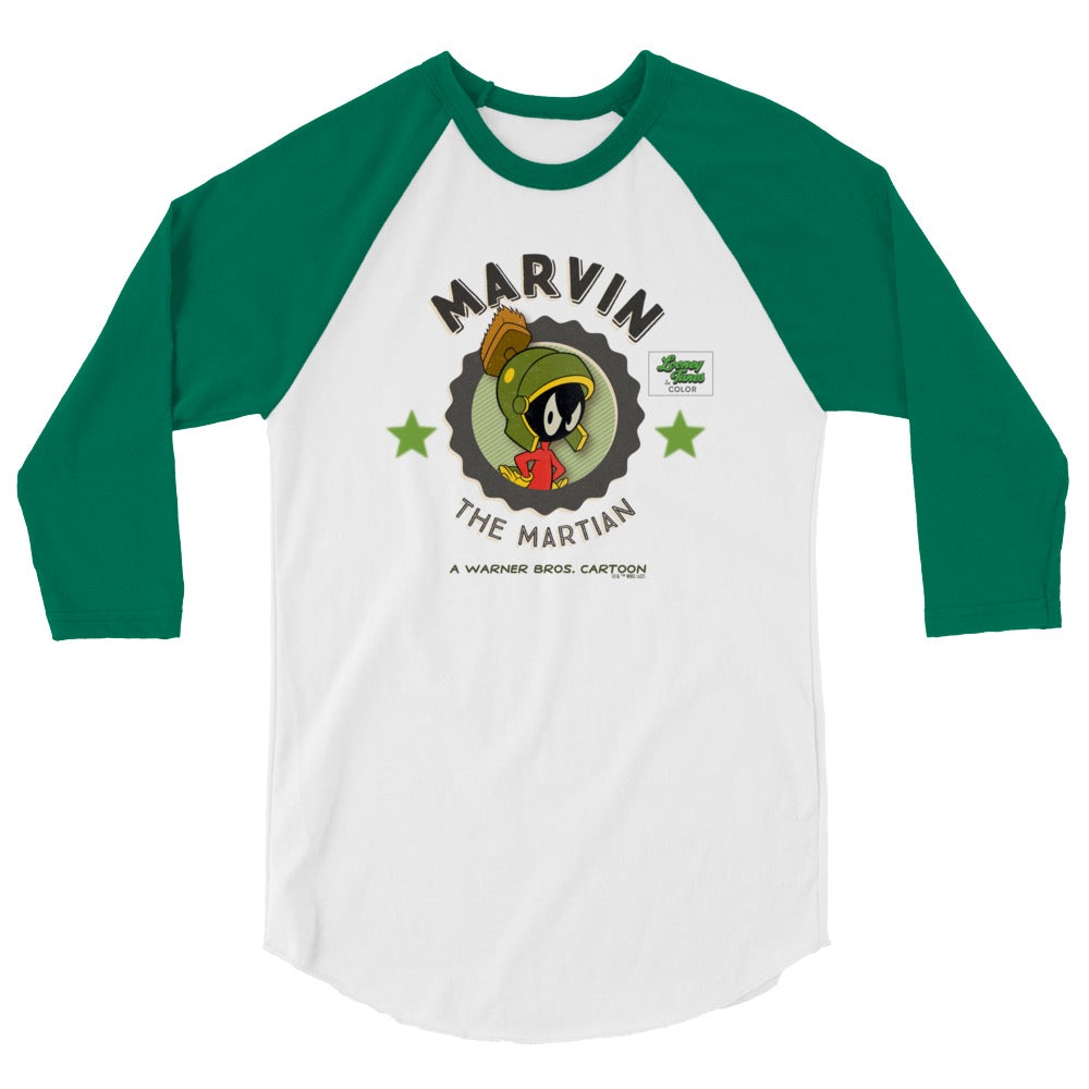 Looney Tunes Marvin the Martian Emblem Raglan