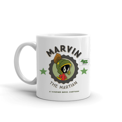 Looney Tunes Marvin the Martian Emblem White Mug