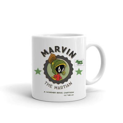 Looney Tunes Marvin the Martian Emblem White Mug