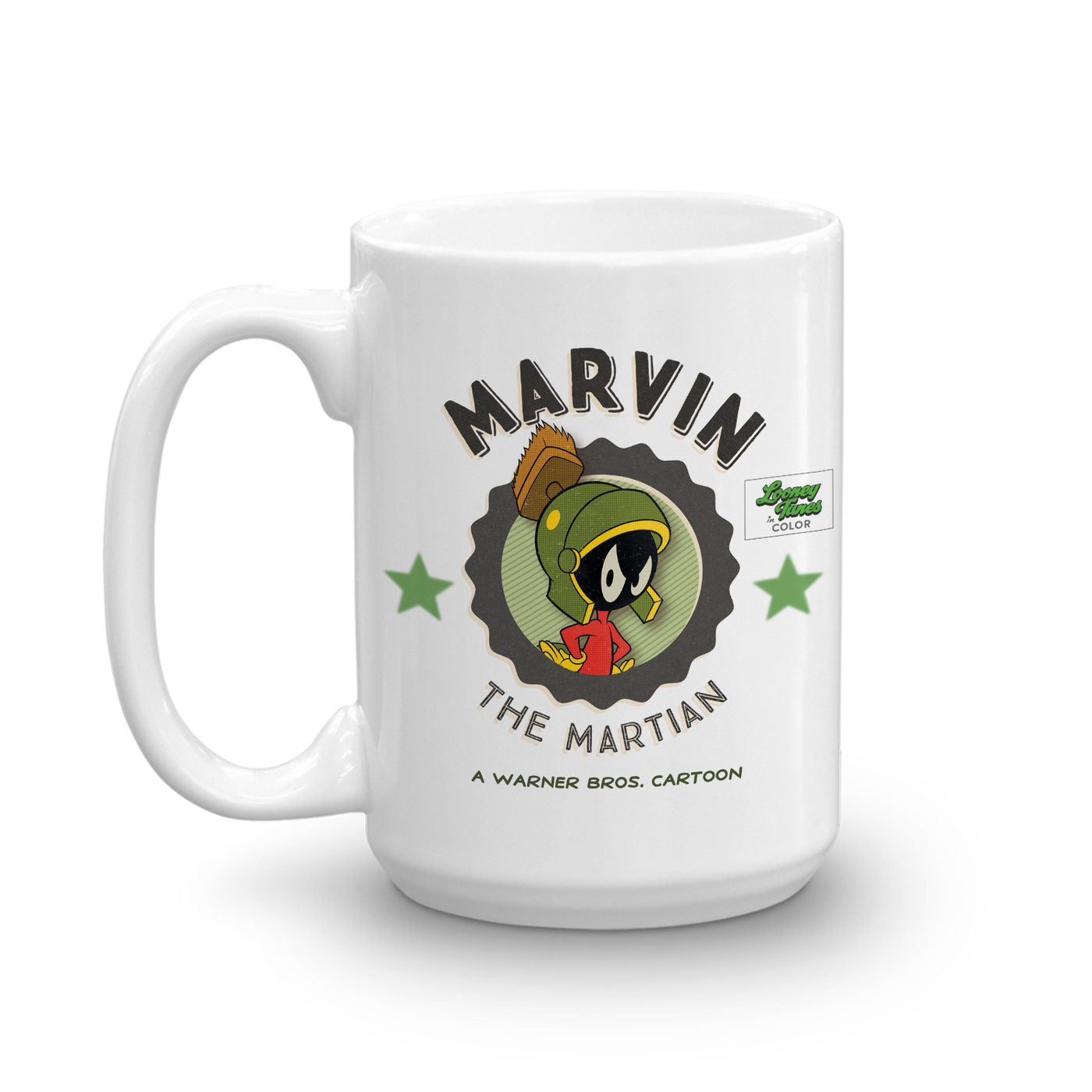 Looney Tunes Marvin the Martian Emblem White Mug