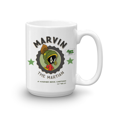 Looney Tunes Marvin the Martian Emblem White Mug