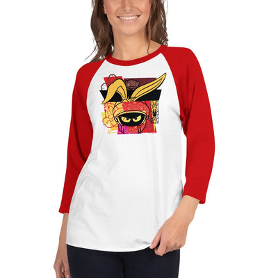 Looney Tunes Marvin New Year Unisex 3/4 Sleeve Raglan Shirt