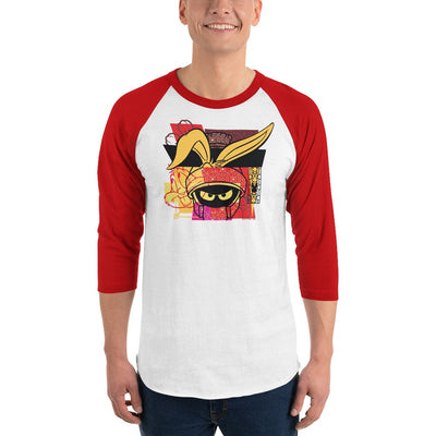 Looney Tunes Marvin New Year Unisex 3/4 Sleeve Raglan Shirt