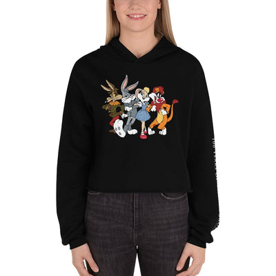 WB 100 Looney Tunes x The Wizard of Oz Crop Hooded Sweatshirt