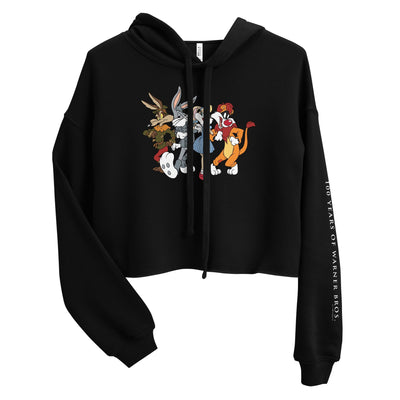 WB 100 Looney Tunes x The Wizard of Oz Crop Hooded Sweatshirt