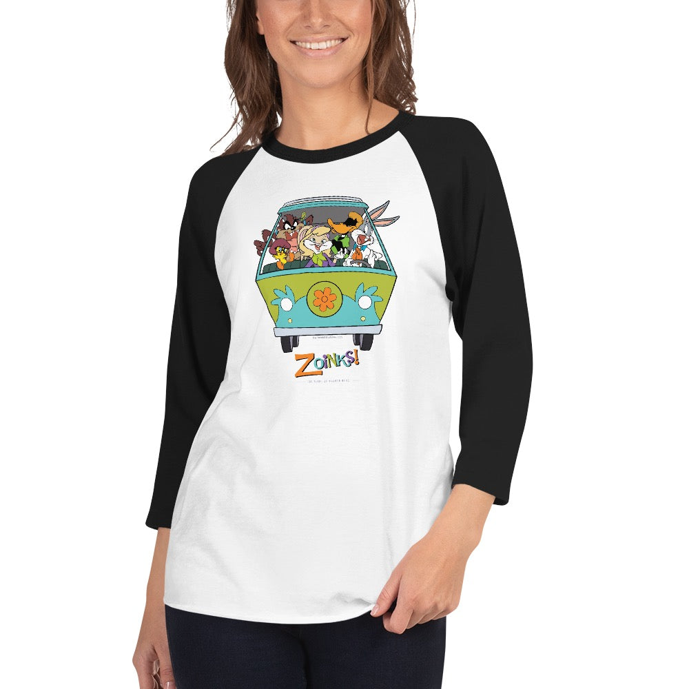 WB 100 Looney Tunes x Scooby Doo Raglan T-Shirt