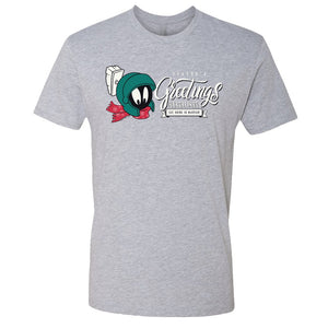 Looney Tunes Seasons's Greetings Earthlings! Adult Short Sleeve T-Shirt