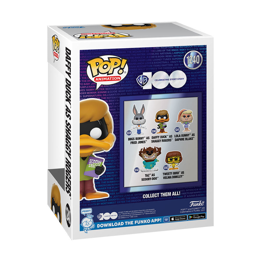 Funko Pop! WB 100 Anniversary Looney Tunes X Scooby-Doo - Daffy Duck as Shaggy Rogers
