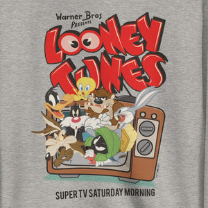 Looney Tunes Super TV Saturday Morning Crewneck Sweatshirt