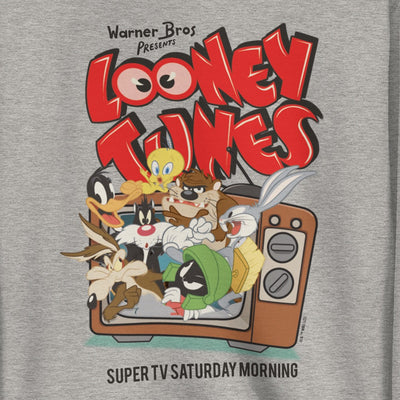 Looney Tunes Super TV Saturday Morning Crewneck Sweatshirt