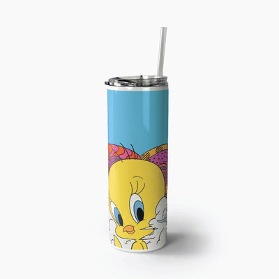 Looney Tunes Tweety Bird and Friends Skinny Tumbler