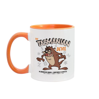 Looney Tunes Tasmanian Devil Grawlix Two-Tone Mug