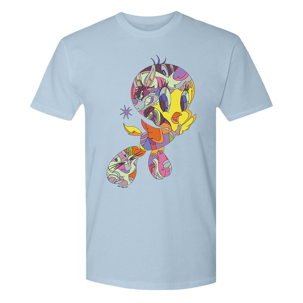 Looney Tunes Tweety Bird Graffiti Adult T-Shirt