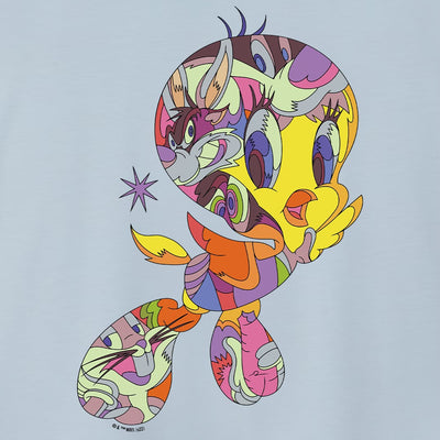 Looney Tunes Tweety Bird Graffiti Adult T-Shirt