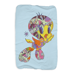 Looney Tunes Tweety Bird Graffiti Sherpa Blanket