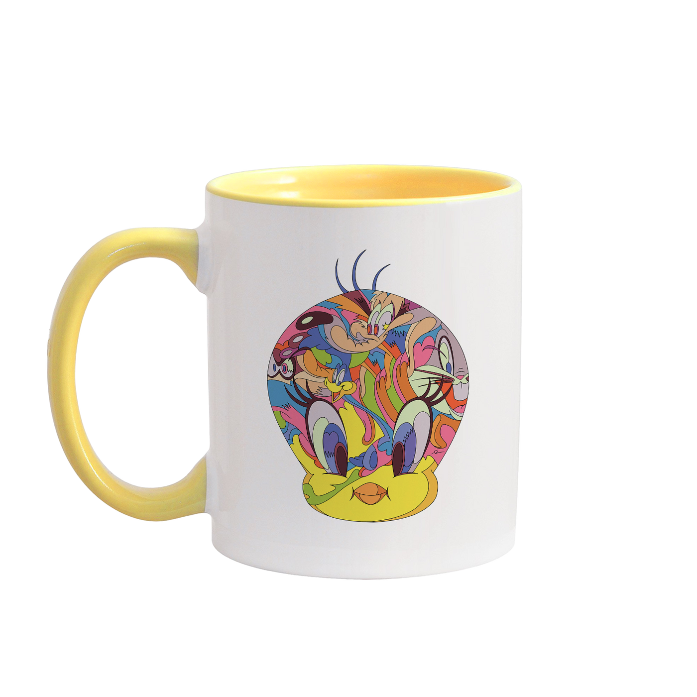 Looney Tunes Tweety Graffiti Head Two-Tone Mug