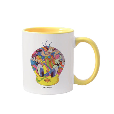 Looney Tunes Tweety Graffiti Head Two-Tone Mug