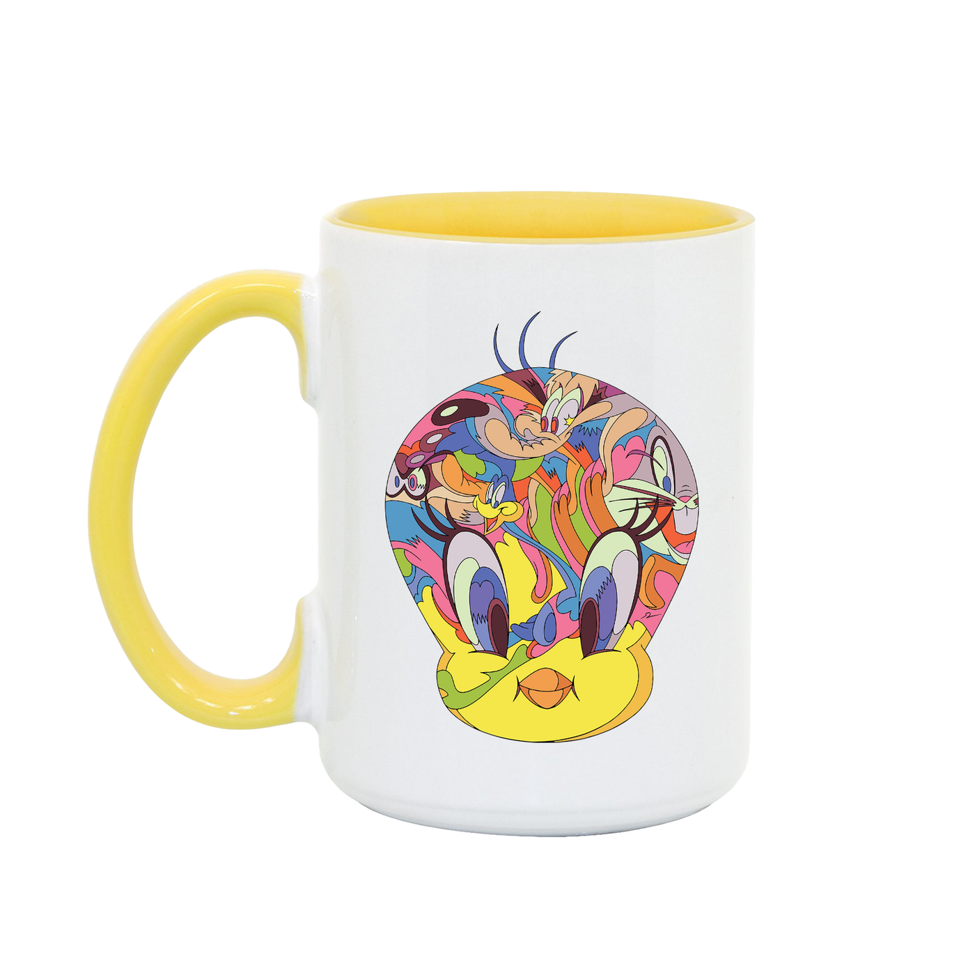 Looney Tunes Tweety Graffiti Head Two-Tone Mug