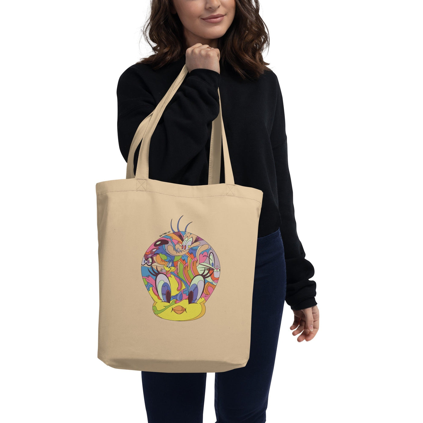Looney Tunes Tweety Graffiti Head Eco Tote