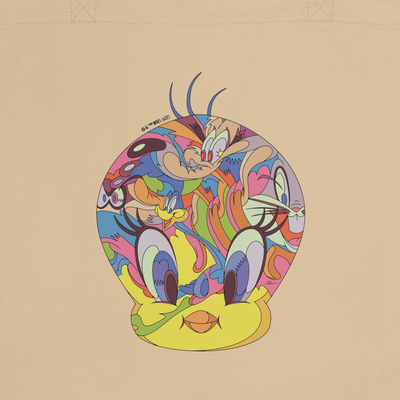 Looney Tunes Tweety Graffiti Head Eco Tote