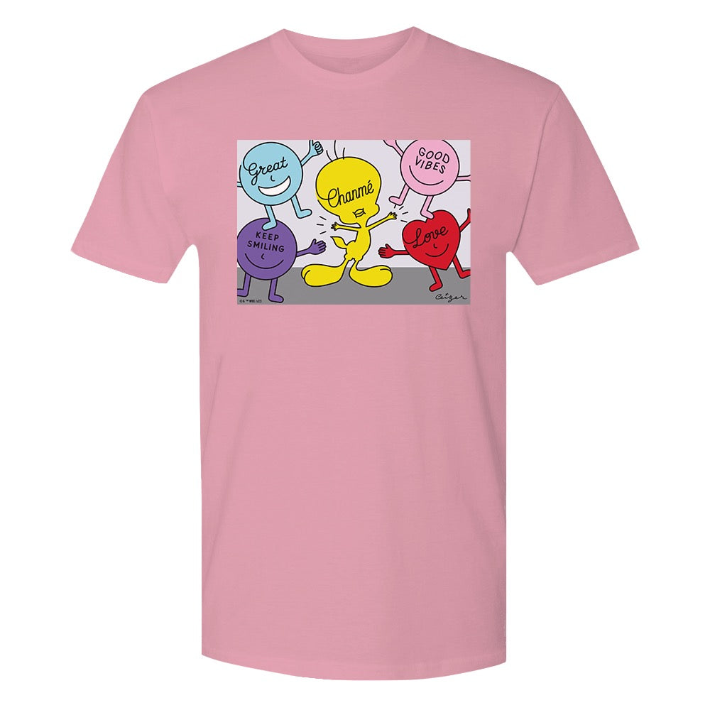 Looney Tunes Tweety Bird Good Vibes Adult T-Shirt
