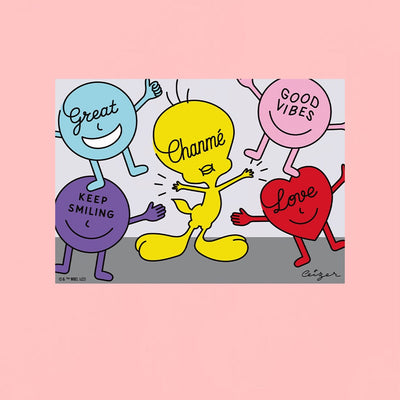 Looney Tunes Tweety Bird Good Vibes Adult T-Shirt