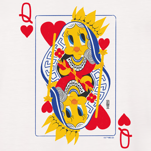Looney Tunes Tweety Bird Queen of Hearts Adult T-Shirt