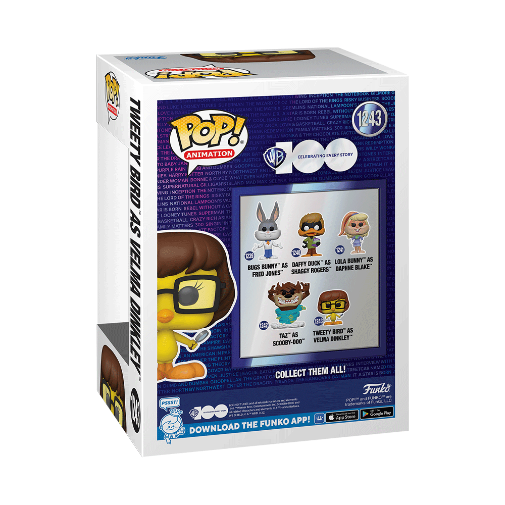 Funko Pop! WB 100 Anniversary Looney Tunes X Scooby-Doo - Tweety Bird as Velma Dinkley