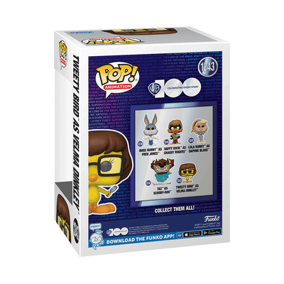 Funko Pop! WB 100 Anniversary Looney Tunes X Scooby-Doo - Tweety Bird as Velma Dinkley