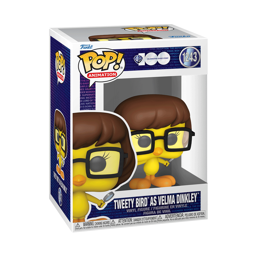 Funko Pop! WB 100 Anniversary Looney Tunes X Scooby-Doo - Tweety Bird as Velma Dinkley