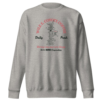 Looney Tunes Wile E.Coyote Coffee Cotton Crewneck