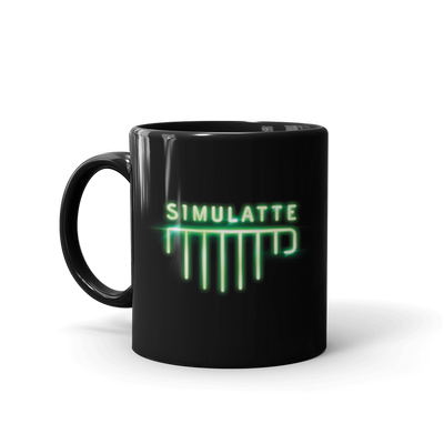 The Matrix Resurrections Simulatte Black Mug