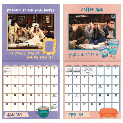 Friends 16-Month 2024 Mini Calendar
