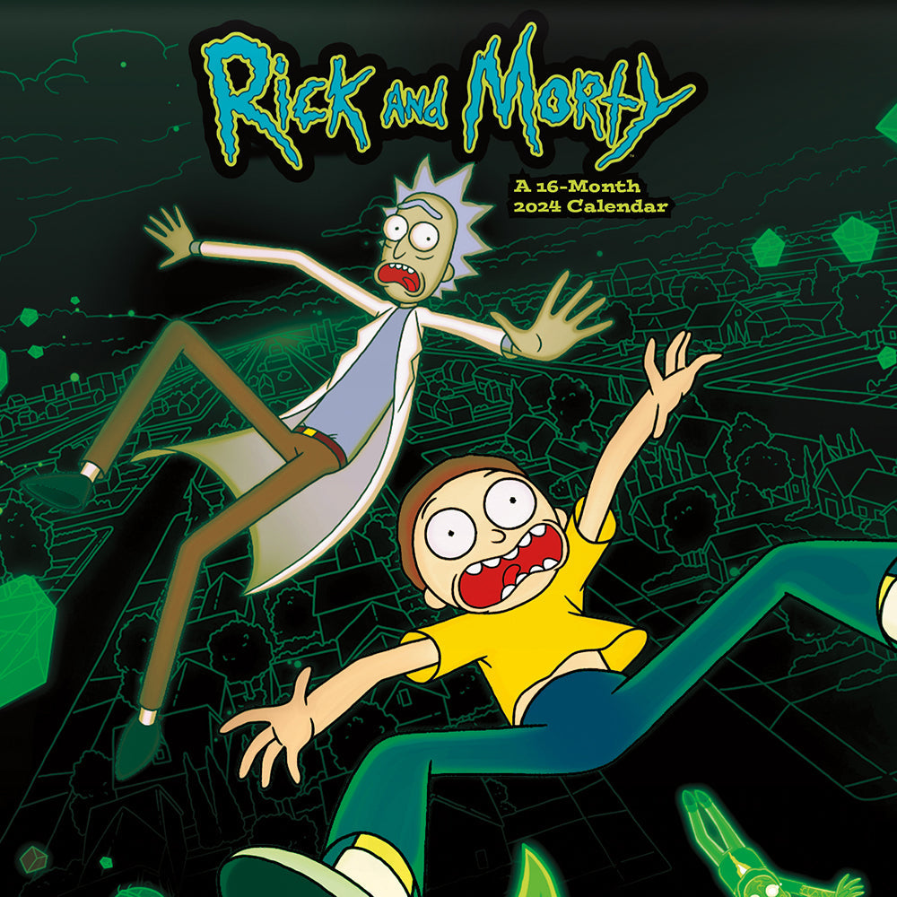 Rick and Morty 16-Month 2024 Mini Calendar