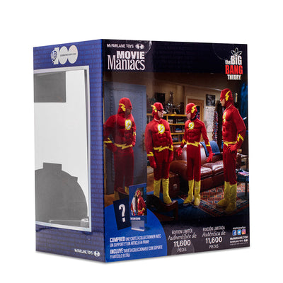 WB 100 The Big Bang Theory Sheldon as the Flash 6 Inch Movie Maniacs Figure by McFarlane